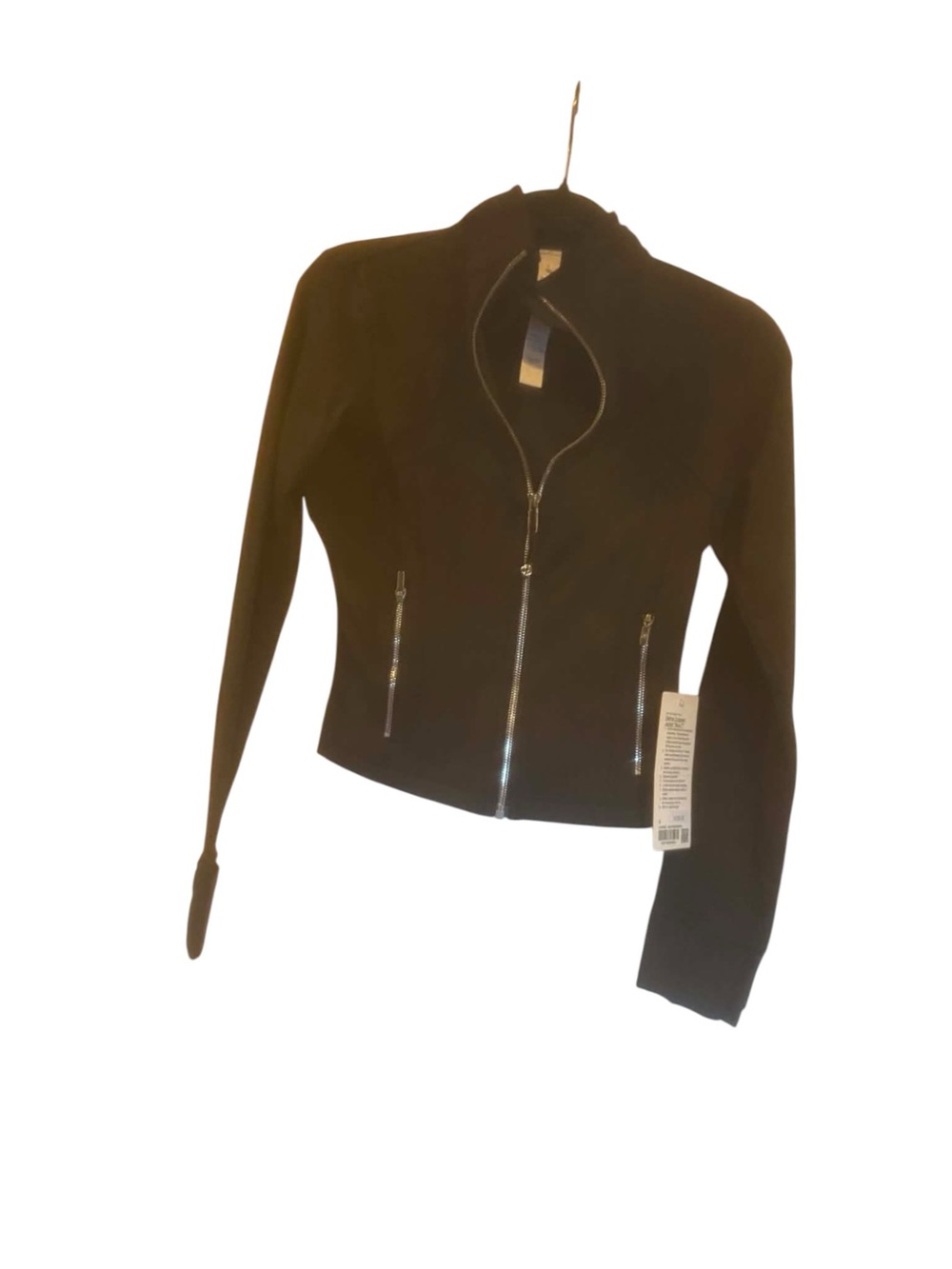 NWT Lululemon Define Cropped Jacket Nulu Size 8 BLACK/MIRROR